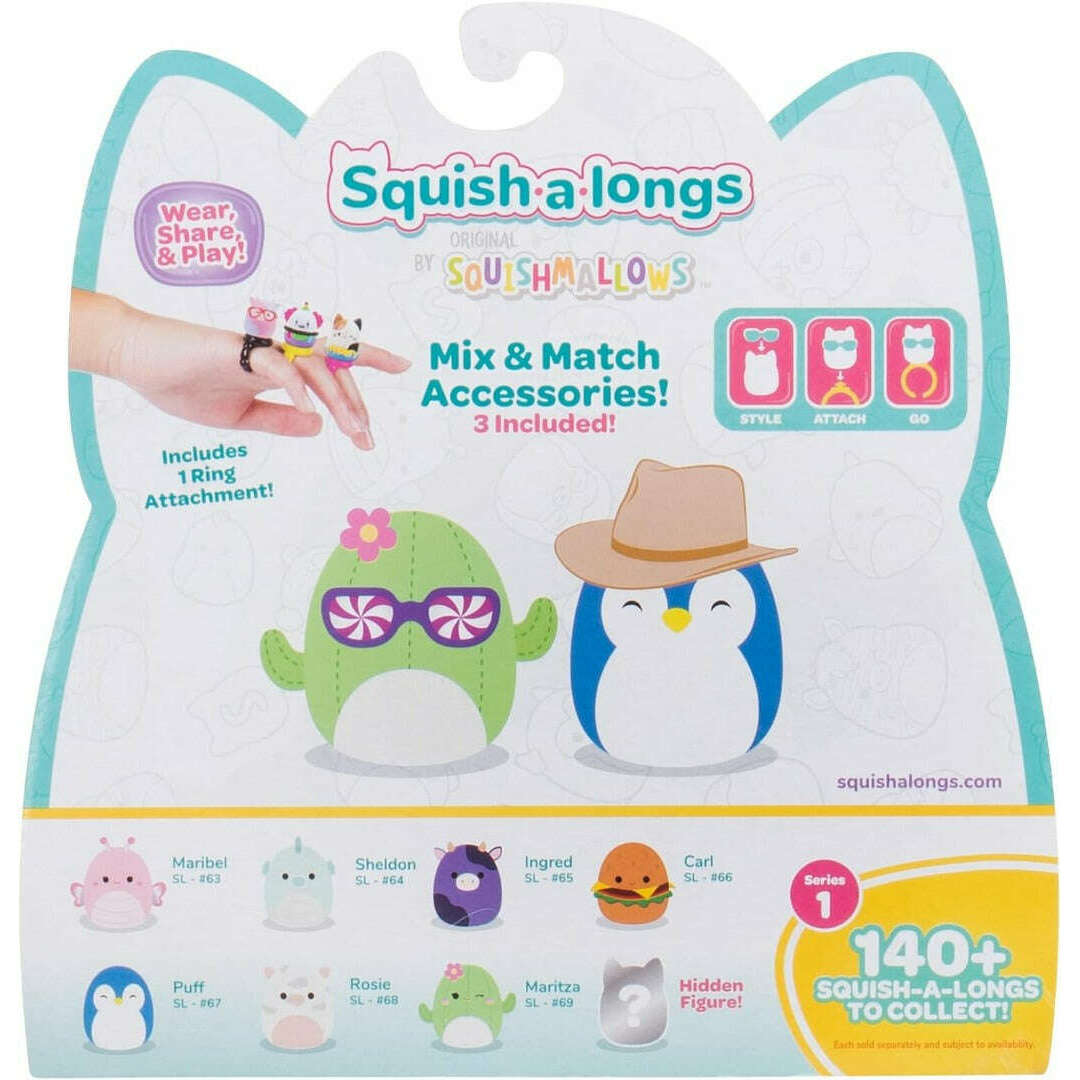 Toys N Tuck:Squishmallows Squish-A-Longs 8 Figure Pack (Series 1),Squishmallows Squish-A-Longs