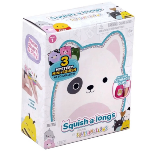 Toys N Tuck:Squishmallows Squish-A-Longs Clip & Go Pack (Series 1),Squishmallows Squish-A-Longs