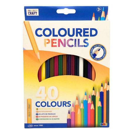 Toys N Tuck:Project Craft 40 Coloured Pencils Set,RMS International