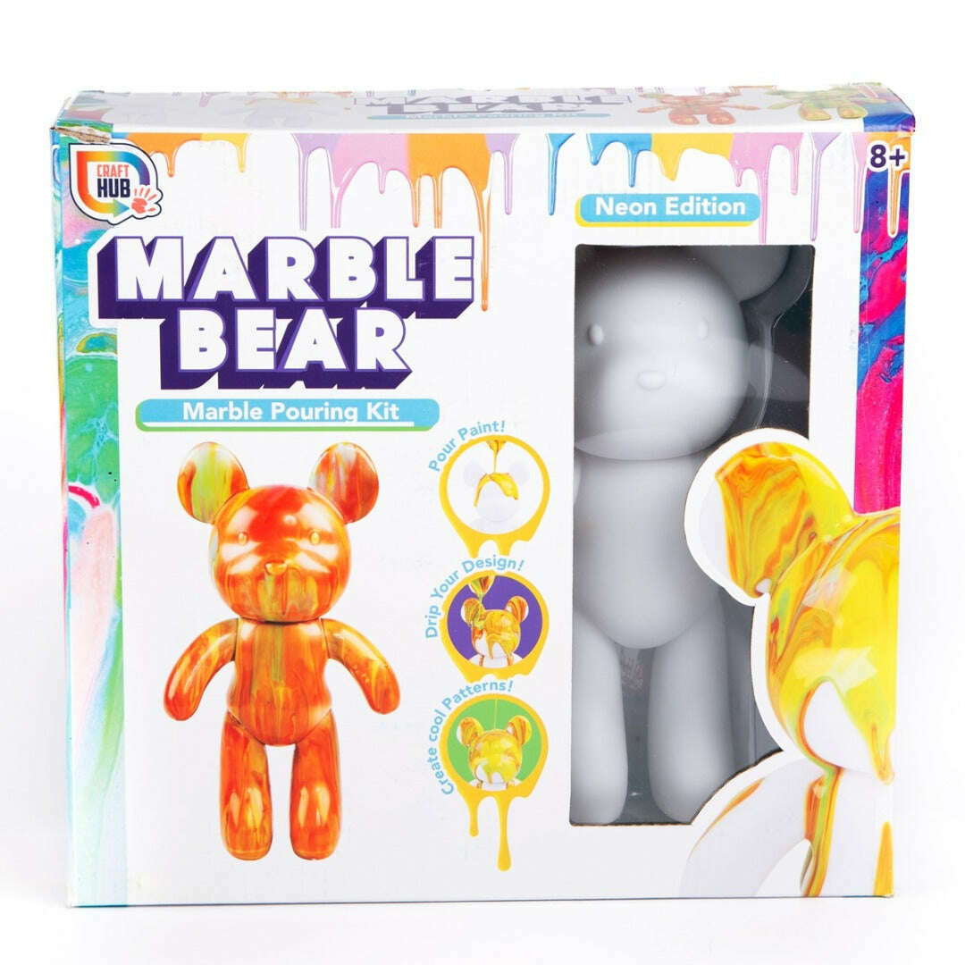 Toys N Tuck:Marble Bear - Marble Pouring Kit,Craft Hub