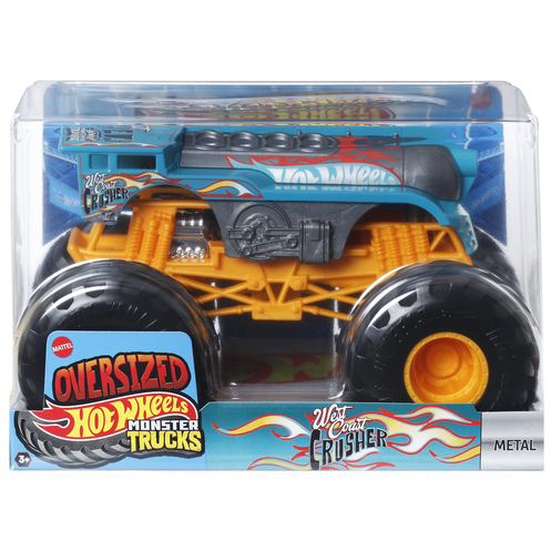 Toys N Tuck:Hot Wheels Monster Trucks Oversized - West Coast Crusher,Hot Wheels