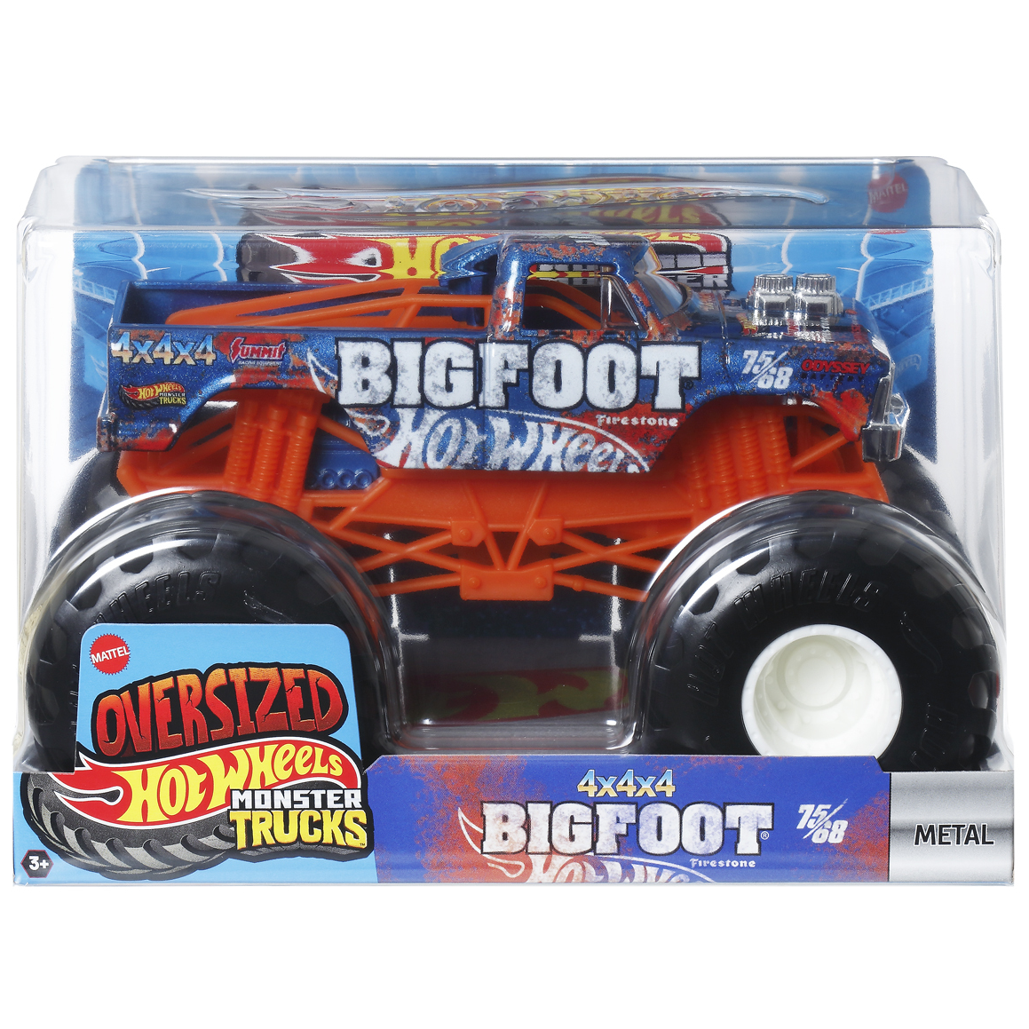 Toys N Tuck:Hot Wheels Monster Trucks Oversized - 4x4x4 Bigfoot,Hot Wheels