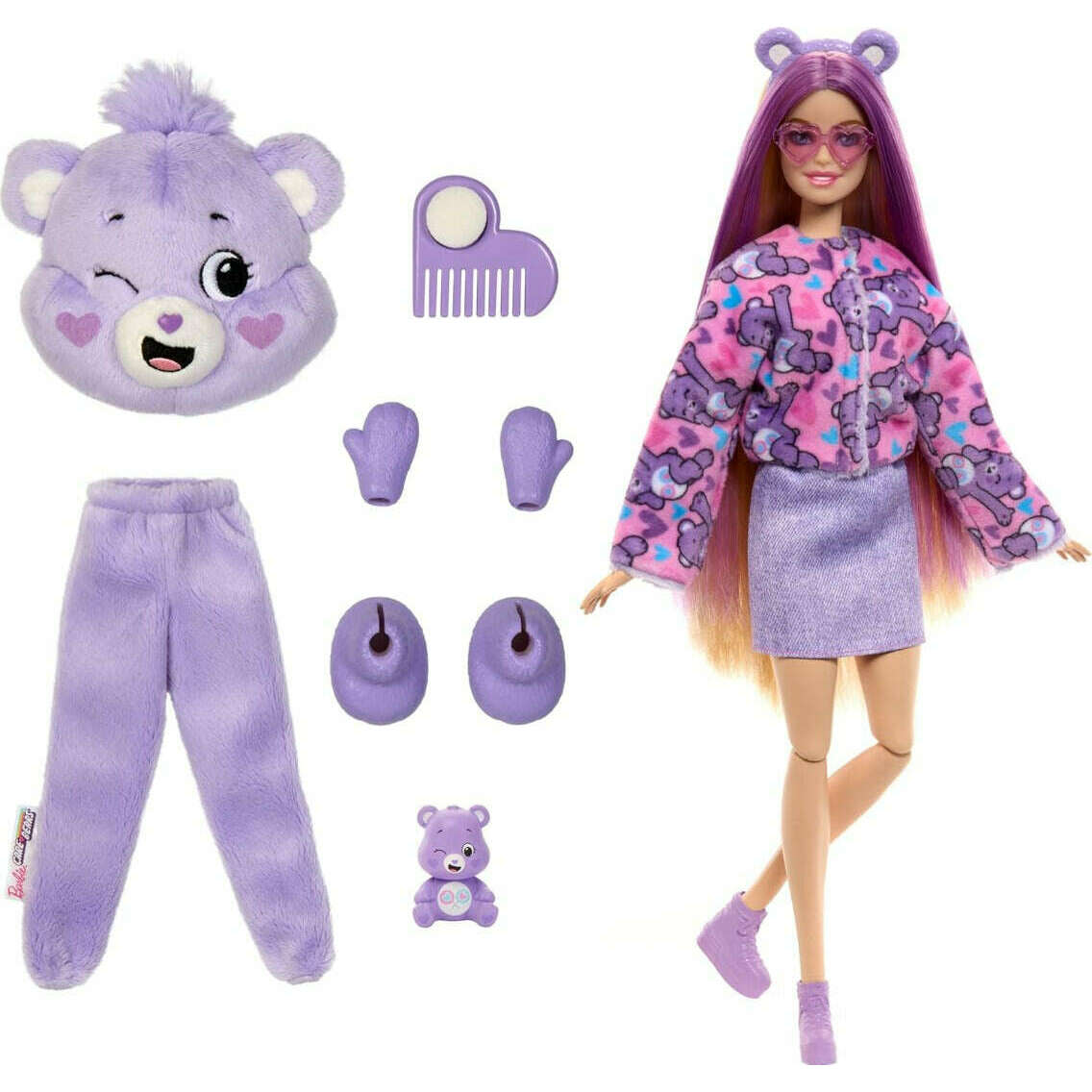 Toys N Tuck:Barbie Cutie Reveal Care Bears Series - Share Bear,Barbie