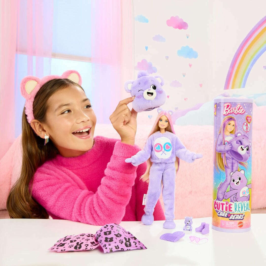 Toys N Tuck:Barbie Cutie Reveal Care Bears Series - Share Bear,Barbie