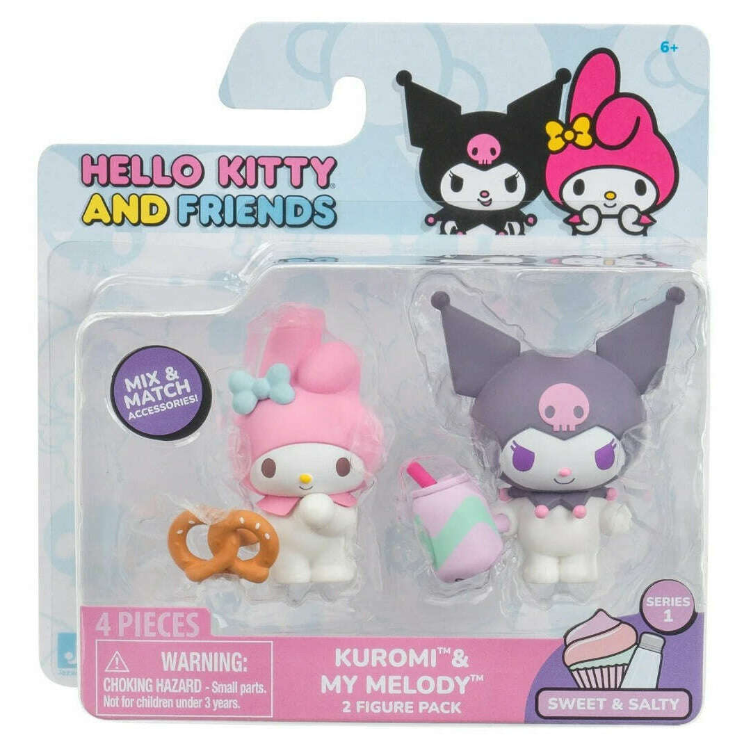 Toys N Tuck:Hello Kitty And Friends Sweet & Salty 2 Figure Pack,Hello Kitty