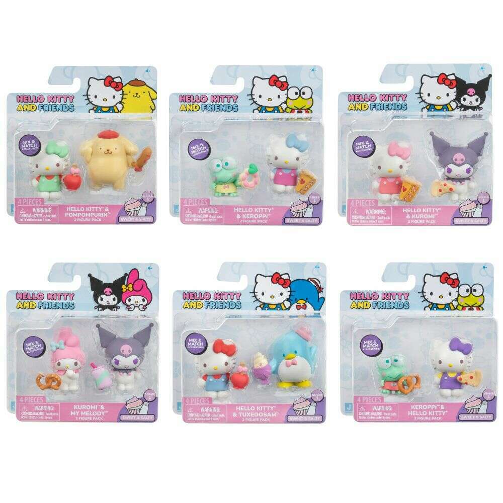 Toys N Tuck:Hello Kitty And Friends Sweet & Salty 2 Figure Pack,Hello Kitty