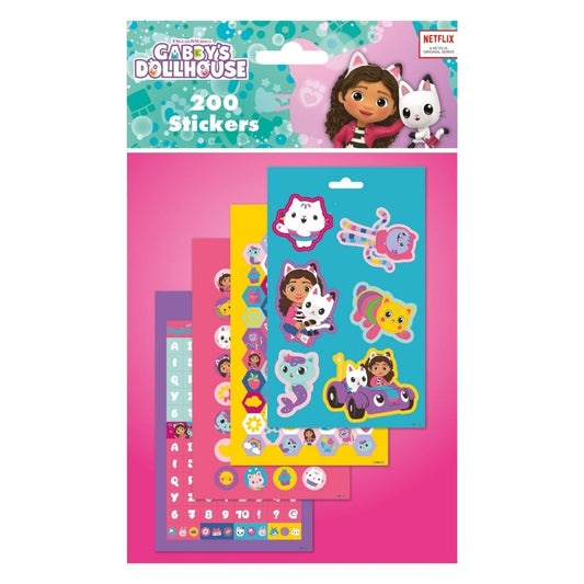Gabby's Dollhouse 200 Stickers Sheet
