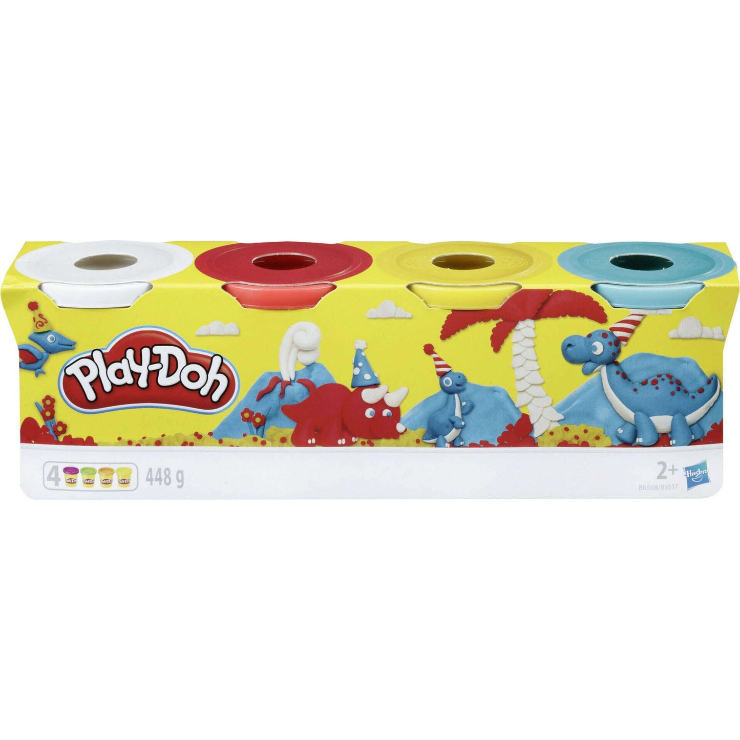 Toys N Tuck:Play-Doh 4-Pack of Cans - Basic Colours,Play-Doh