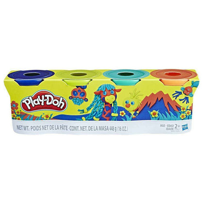 Toys N Tuck:Play-Doh 4-Pack of Cans - Wild Colours,Play-Doh