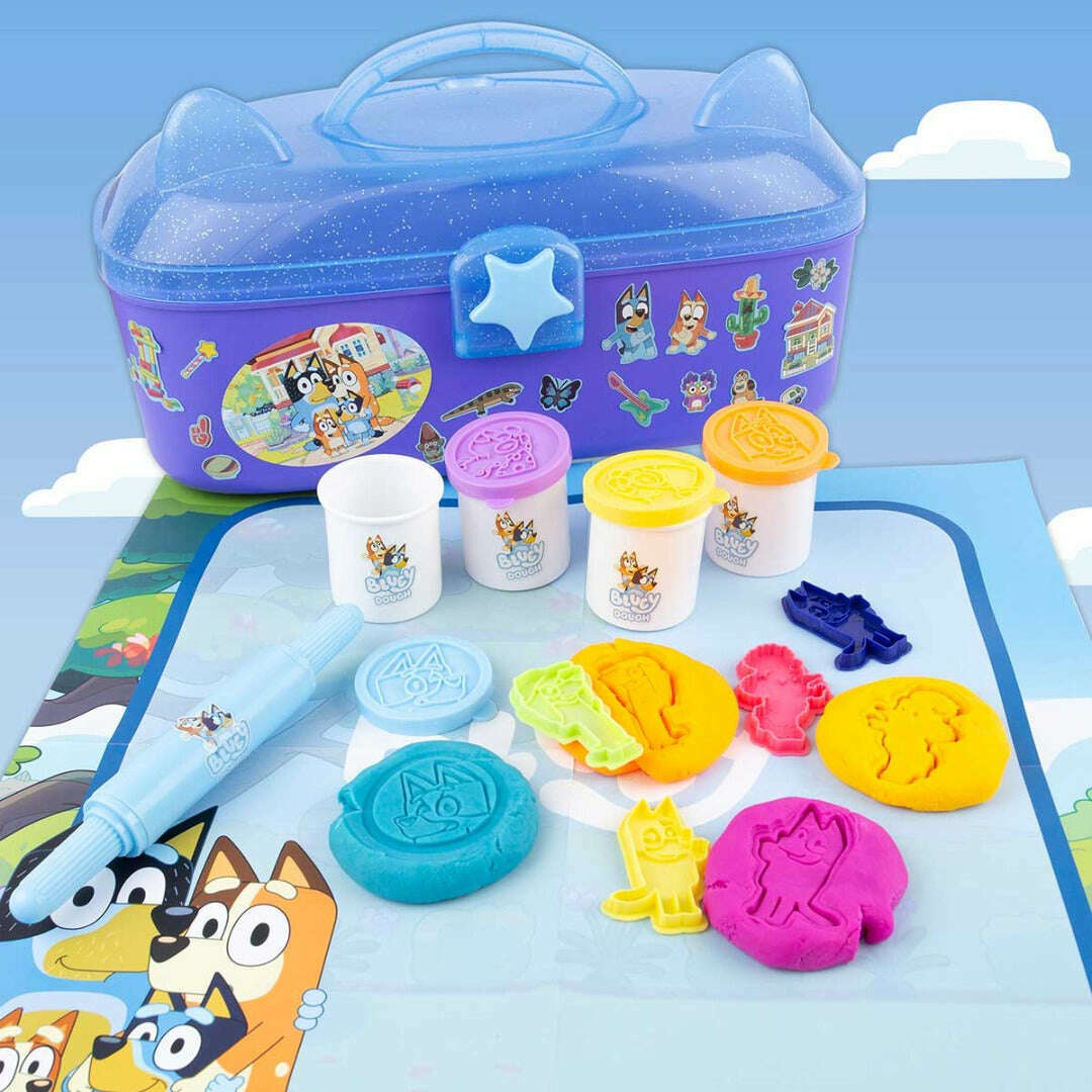 Toys N Tuck:Bluey Dough Carry Case Set,Bluey