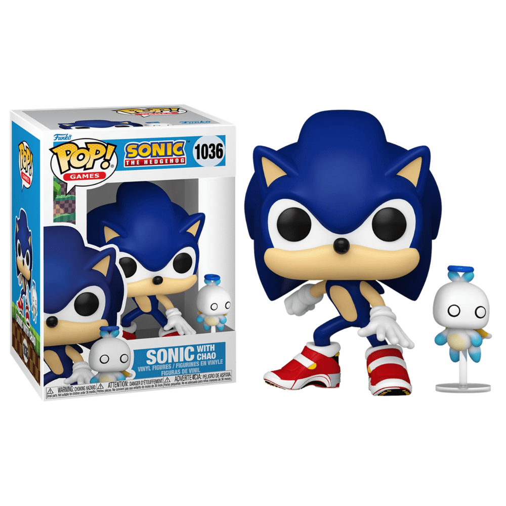 Toys N Tuck:Pop! Vinyl - Sonic The Hedgehog - Sonic with Hero Chao 1036,Funko