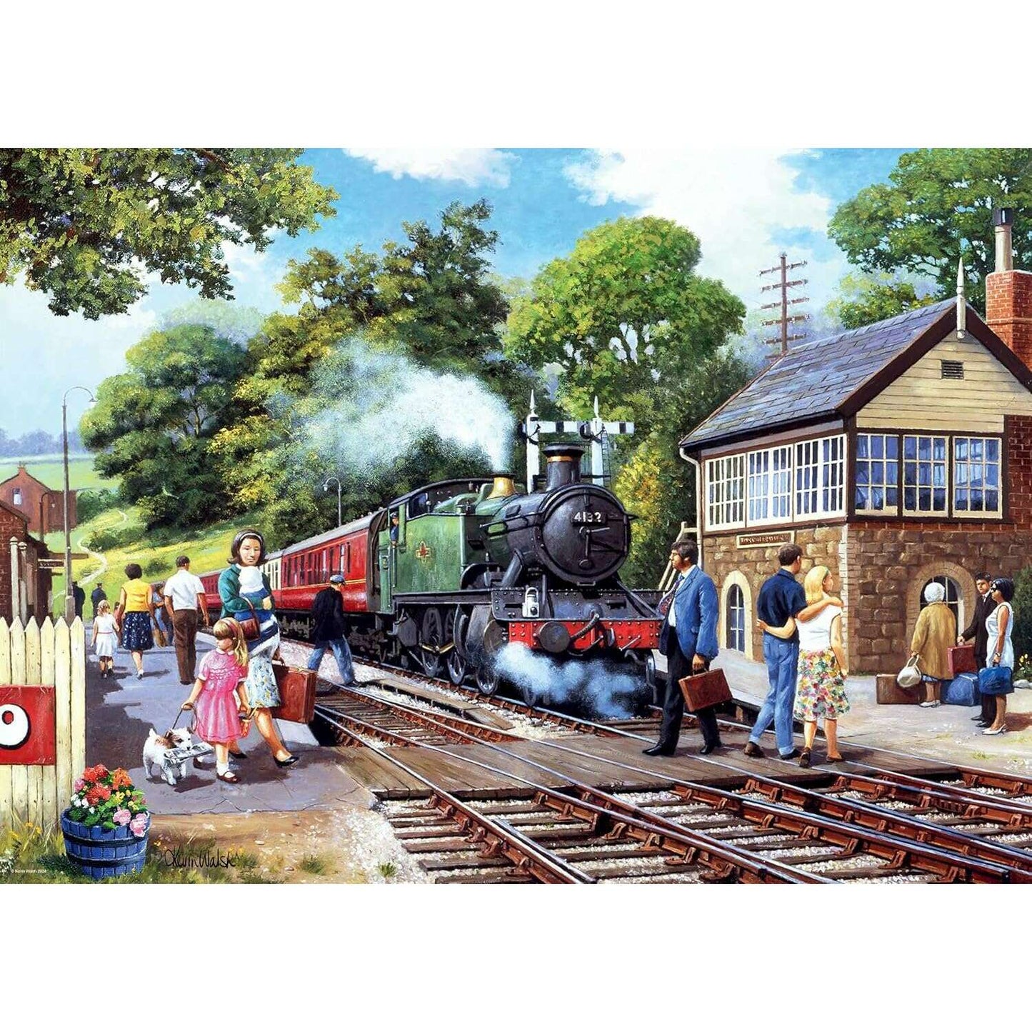 Toys N Tuck:Ravensburger 1000pc Puzzle A Country Station,Ravensburger