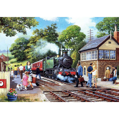 Toys N Tuck:Ravensburger 1000pc Puzzle A Country Station,Ravensburger