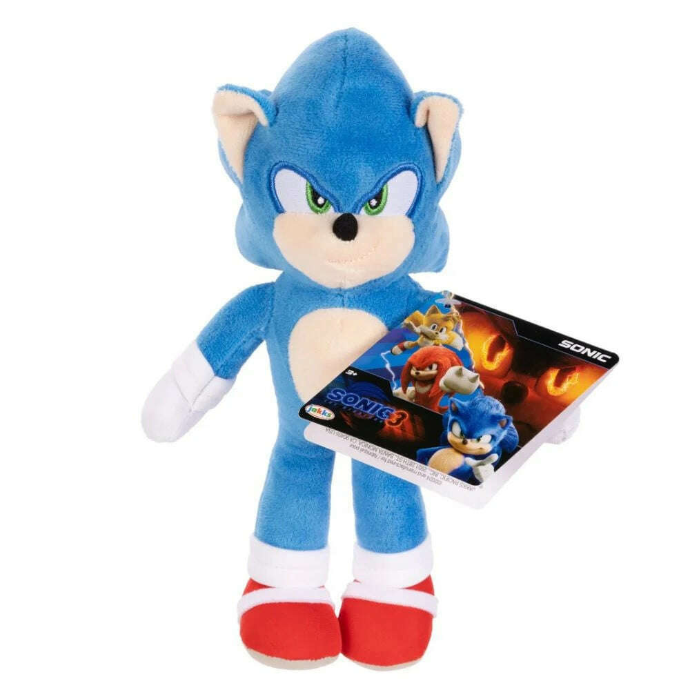 Toys N Tuck:Sonic The Hedgehog 3 Movie 9 Inch Plush - Sonic,Sonic The Hedgehog