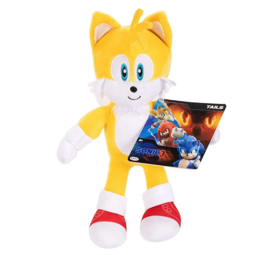 Toys N Tuck:Sonic The Hedgehog 3 Movie 9 Inch Plush - Tails,Sonic The Hedgehog