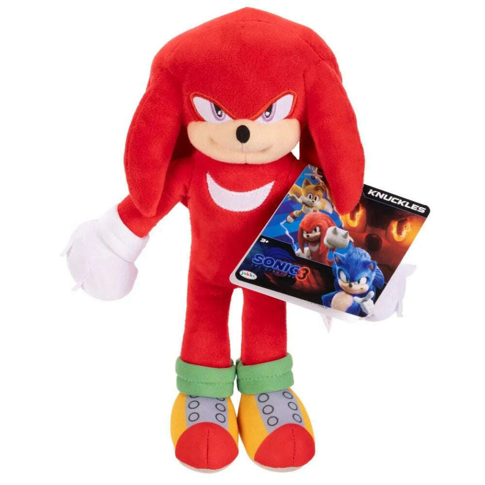 Toys N Tuck:Sonic The Hedgehog 3 Movie 9 Inch Plush - Knuckles,Sonic The Hedgehog