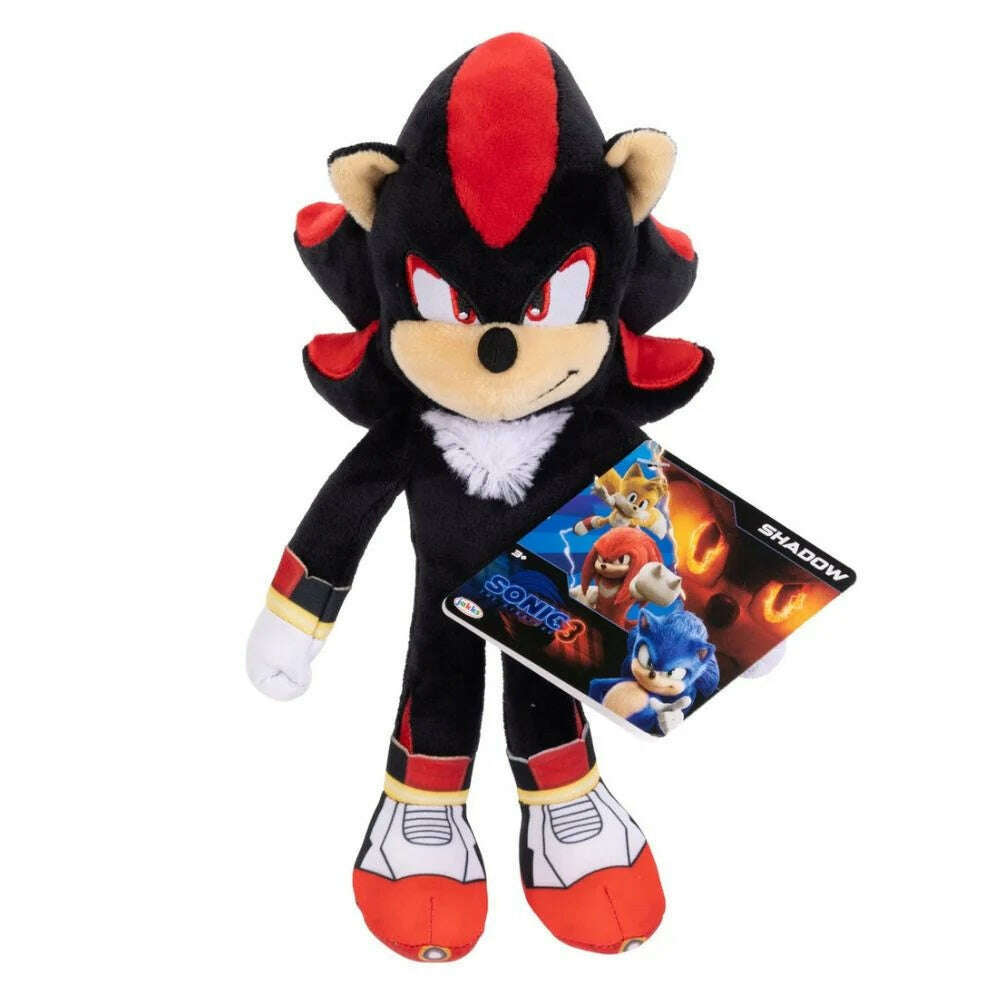 Toys N Tuck:Sonic The Hedgehog 3 Movie 9 Inch Plush - Shadow,Sonic The Hedgehog