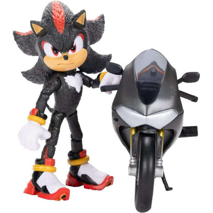 Toys N Tuck:Sonic The Hedgehog 3 Movie - Shadow With Motorcycle Playset,Sonic The Hedgehog