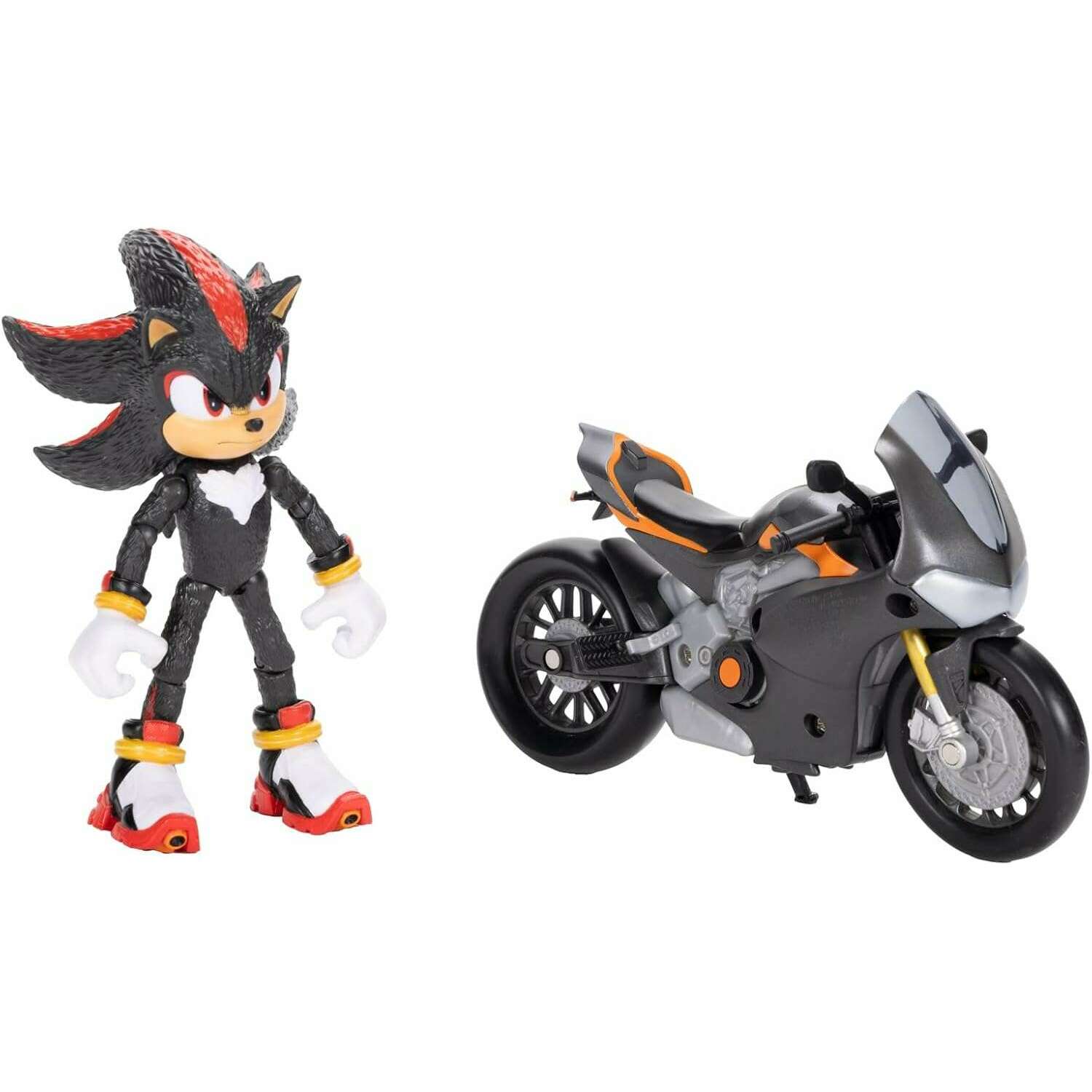 Toys N Tuck:Sonic The Hedgehog 3 Movie - Shadow With Motorcycle Playset,Sonic The Hedgehog