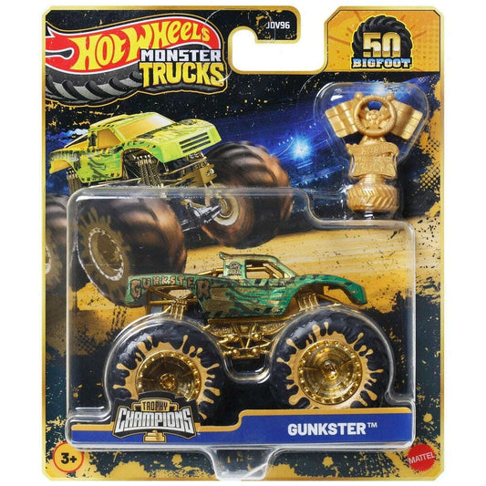 Toys N Tuck:Hot Wheels Monster Trucks Trophy Champions - Gunkster,Hot Wheels