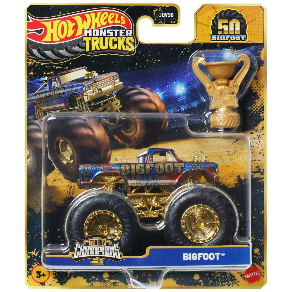 Toys N Tuck:Hot Wheels Monster Trucks Trophy Champions - Bigfoot,Hot Wheels