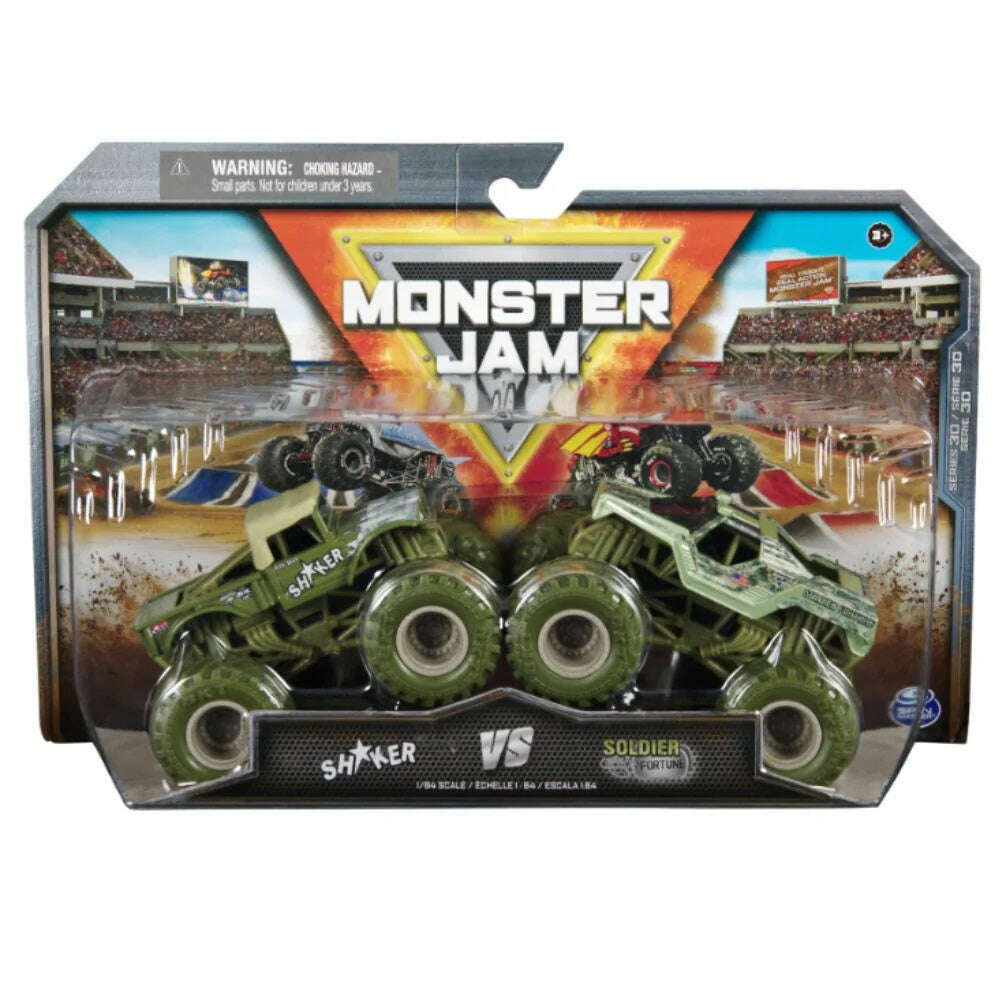 Toys N Tuck:Monster Jam 1:64 Series 30 Shaker vs Soldier Fortune,Monster Jam