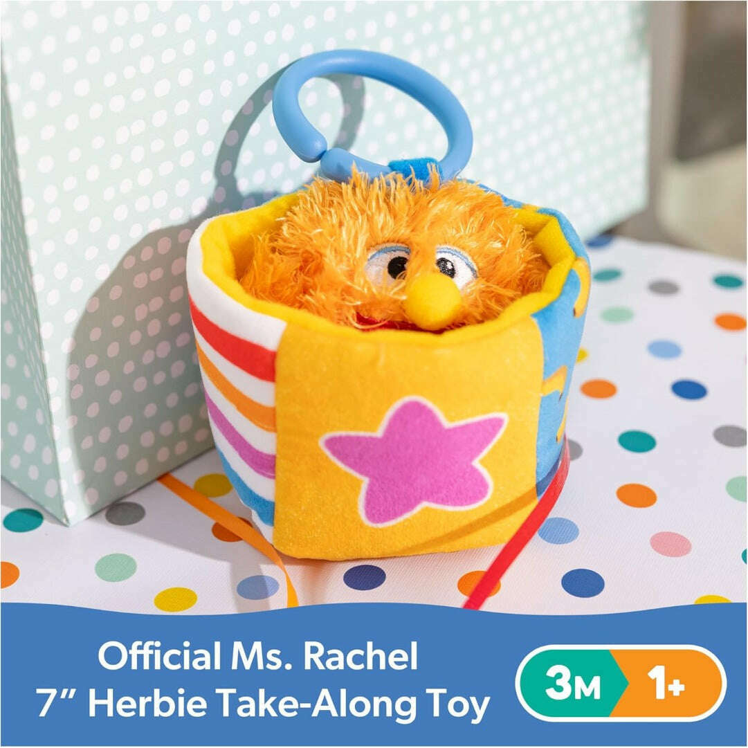 Toys N Tuck:Ms. Rachel Herbie Sensory Take-Along Toy,Ms. Rachel