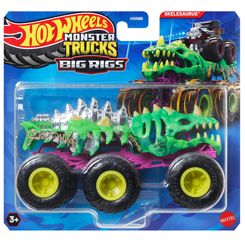 Toys N Tuck:Hot Wheels Monster Trucks Big Rigs - Skelesaurus,Hot Wheels