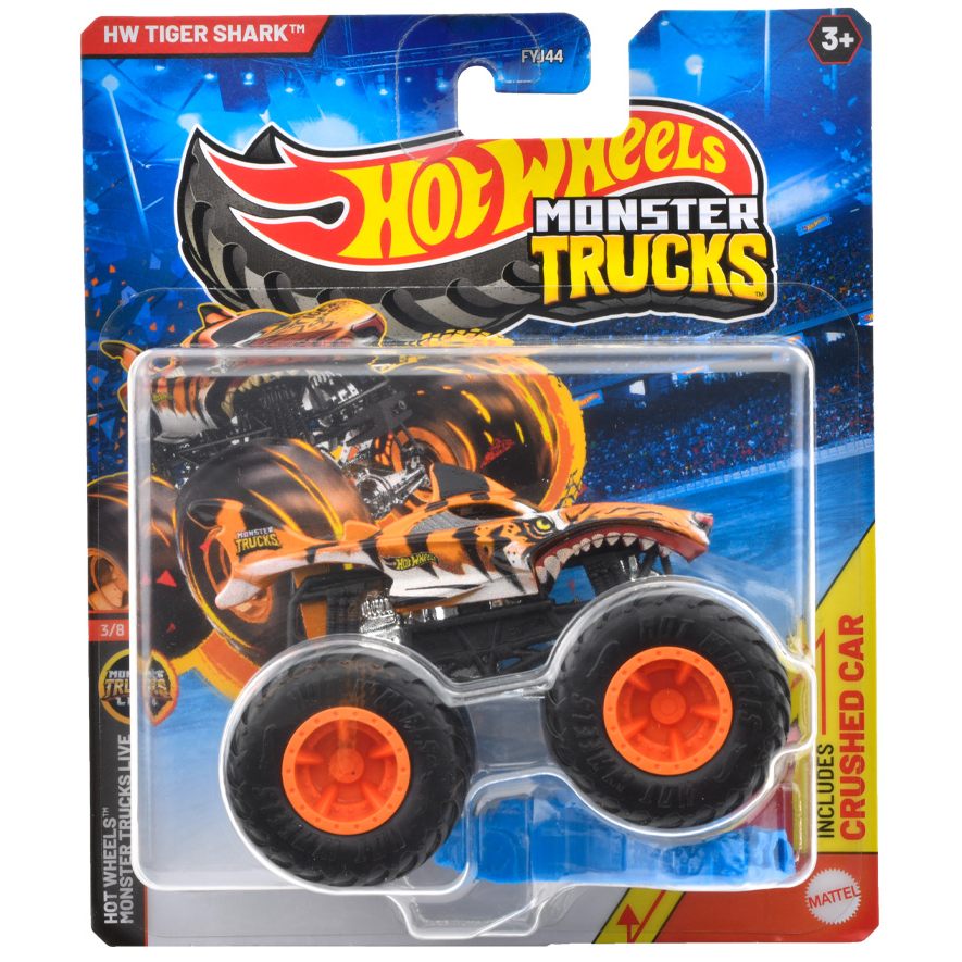 Toys N Tuck:Hot Wheels Monster Trucks - HW Tiger Shark,Hot Wheels