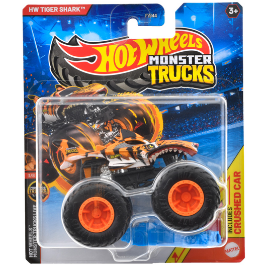 Toys N Tuck:Hot Wheels Monster Trucks - HW Tiger Shark,Hot Wheels