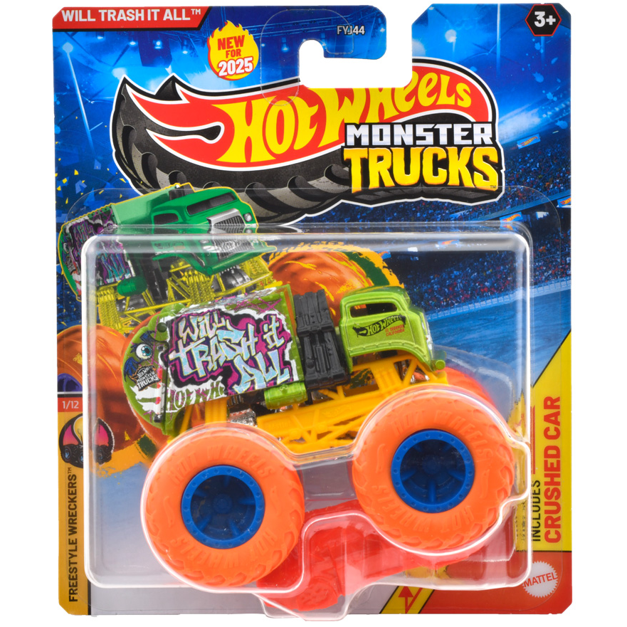 Toys N Tuck:Hot Wheels Monster Trucks - Will Trash It All,Hot Wheels