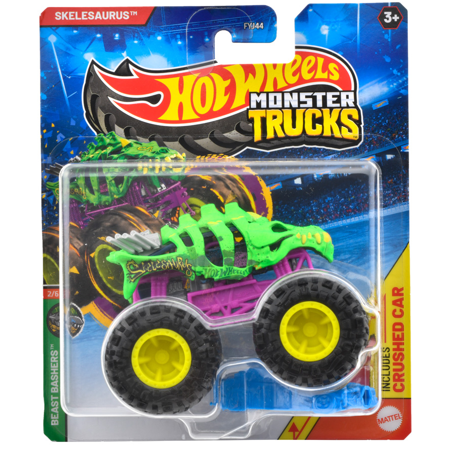 Toys N Tuck:Hot Wheels Monster Trucks - Skelesaurus,Hot Wheels