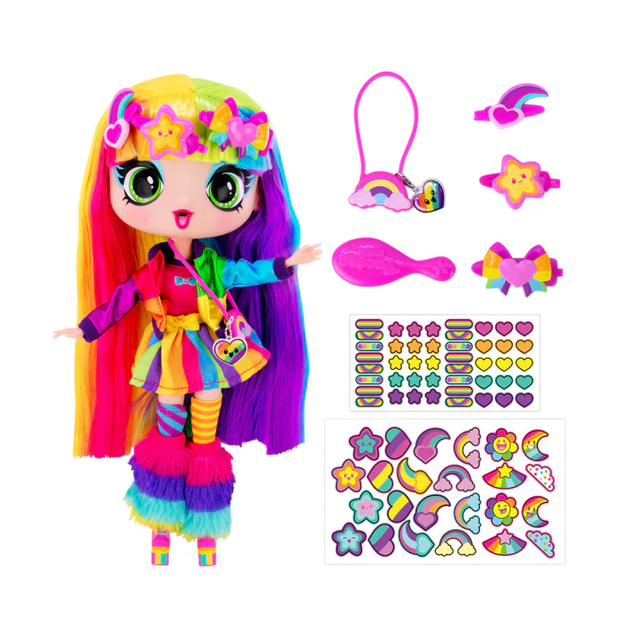 Toys N Tuck:Decora Girlz Sticker ‘n’ Style 11"Fashion Doll - Decora,Decora Girlz