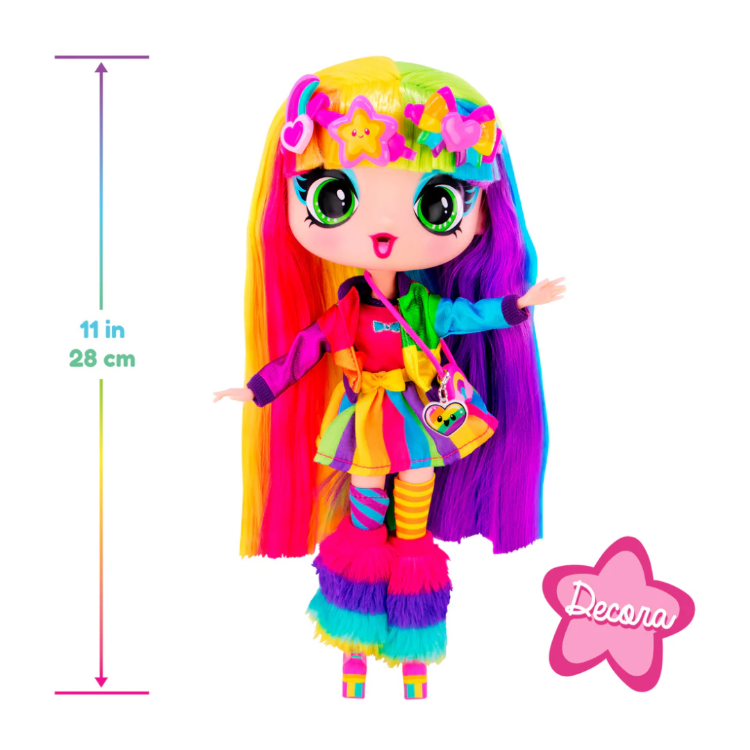 Toys N Tuck:Decora Girlz Sticker ‘n’ Style 11"Fashion Doll - Decora,Decora Girlz