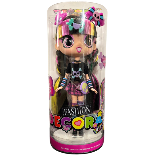 Toys N Tuck:Decora Girlz Sticker ‘n’ Style 11" Fashion Doll - Luna,Decora Girlz