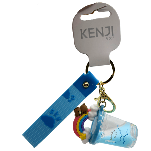 Toys N Tuck:Kenji Mima Bubble Tea Rainbow Keyring,Kenji