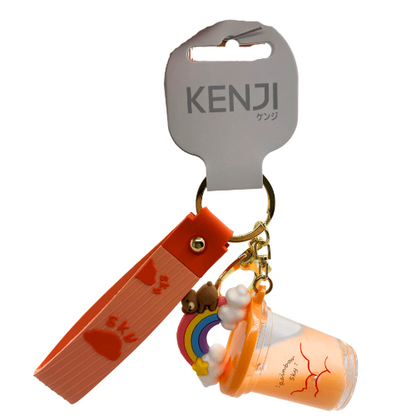 Toys N Tuck:Kenji Mima Bubble Tea Rainbow Keyring,Kenji