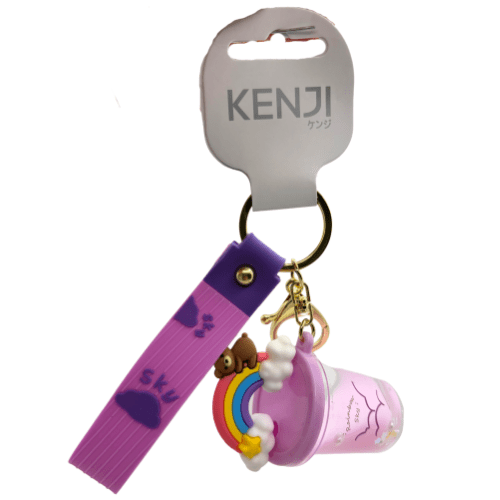 Toys N Tuck:Kenji Mima Bubble Tea Rainbow Keyring,Kenji