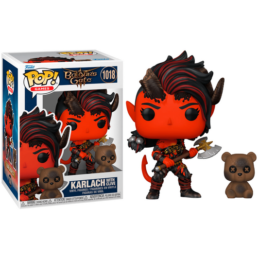 Toys N Tuck:Pop! Vinyl - Baldur's Gate - Karlach With Clive 1018,Baldur's Gate