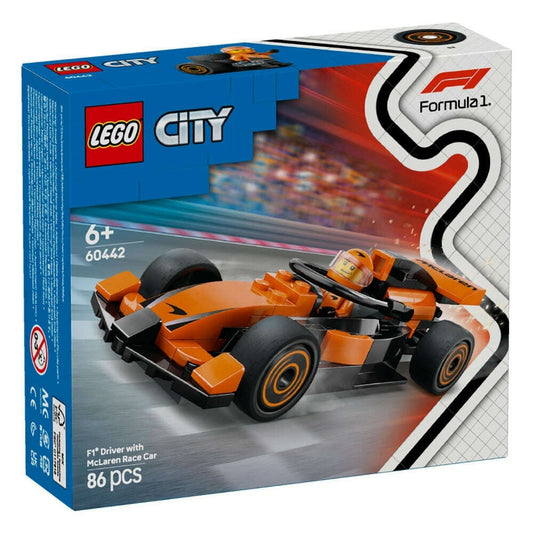 Toys N Tuck:Lego 60442 City F1 Driver with McLaren Race Car,Lego City