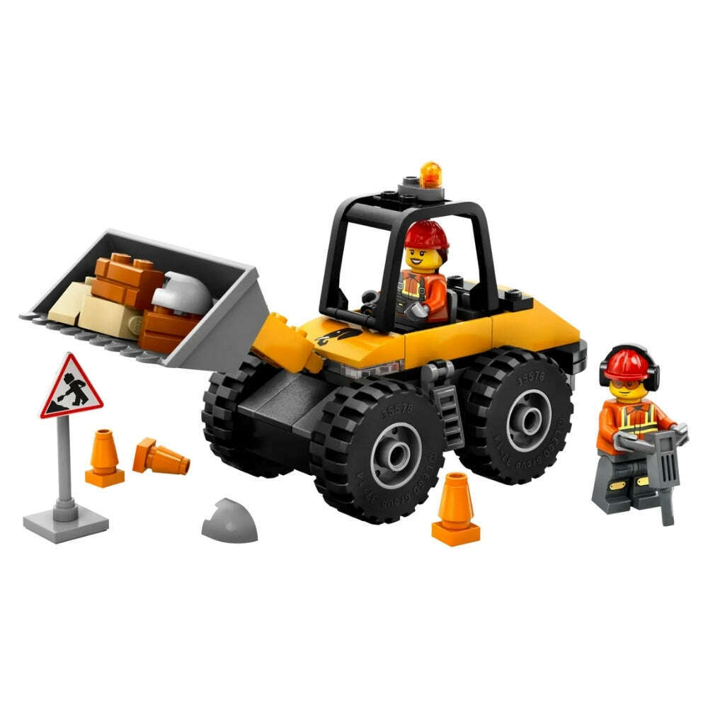 Toys N Tuck:Lego 60450 City Yellow Construction Wheel Loader,Lego City