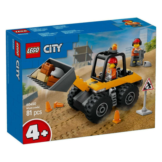 Toys N Tuck:Lego 60450 City Yellow Construction Wheel Loader,Lego City