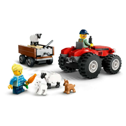 Toys N Tuck:Lego 60461 City Red Farm Tractor with Trailer & Sheep,Lego City