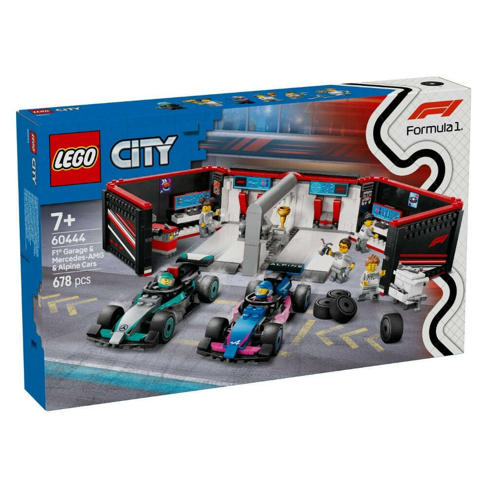 Toys N Tuck:Lego 60444 City F1 Garage with Mercedes-AMG & Alpine Cars,Lego City