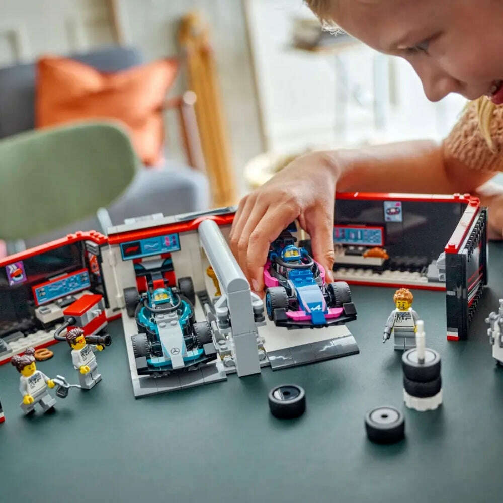 Toys N Tuck:Lego 60444 City F1 Garage with Mercedes-AMG & Alpine Cars,Lego City