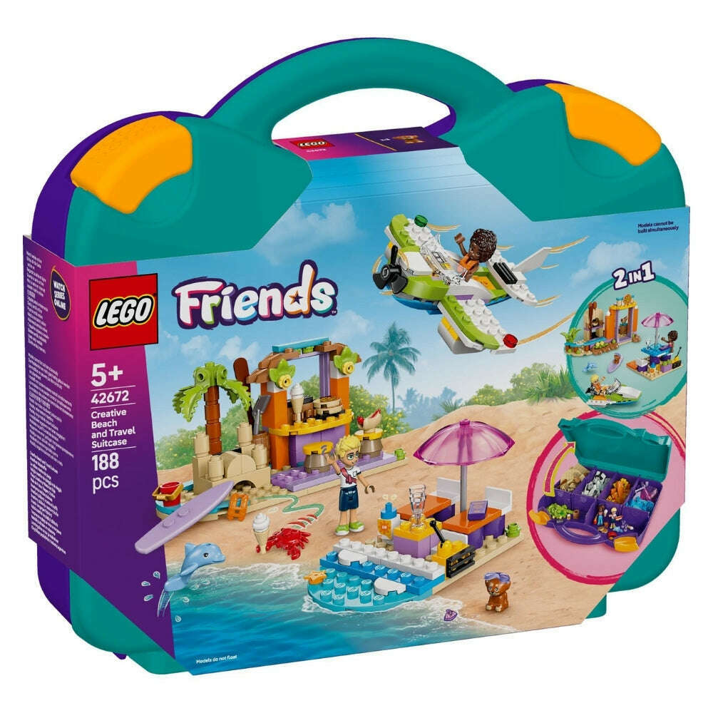 Toys N Tuck:Lego 42672 Friends Creative Beach and Travel Suitcase,Lego Friends