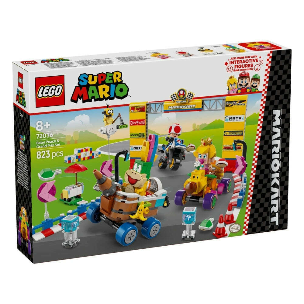 Toys N Tuck:Lego 72036 Mario Kart Baby Peach & Grand Prix Set,Lego Super Mario