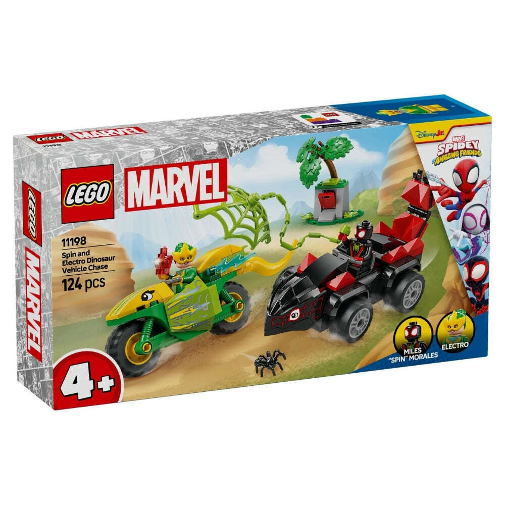 Toys N Tuck:Lego 11198 Marvel Spin and Electro Dinosaur Vehicle Chase,Lego Marvel