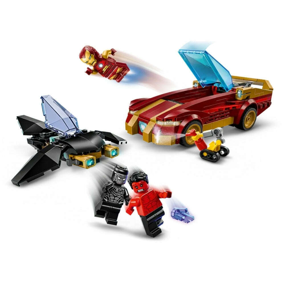 Toys N Tuck:Lego 76310 Marvel Iron Man Car & Black Panther vs. Red Hulk,Lego Marvel