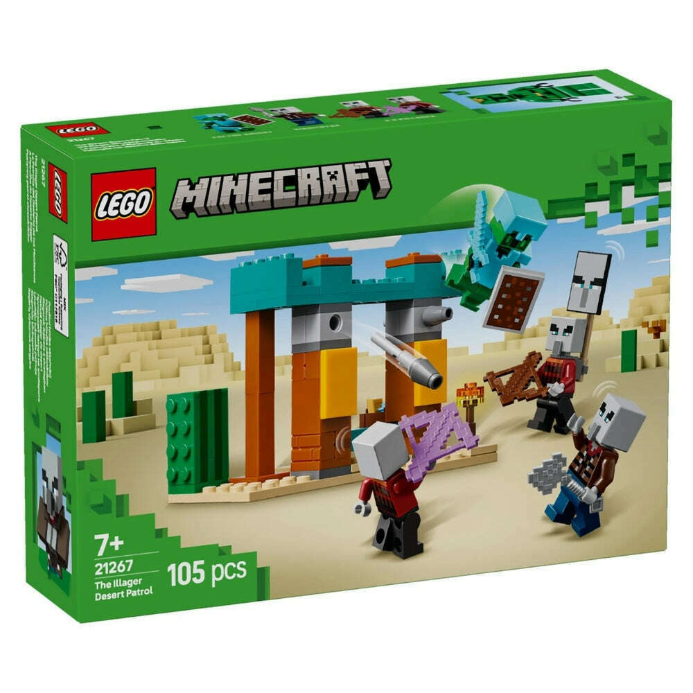 Toys N Tuck:Lego 21267 Minecraft The Illager Desert Patrol,Lego Minecraft